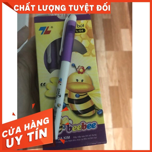 Bút lông kim FL 04 tím Beebee