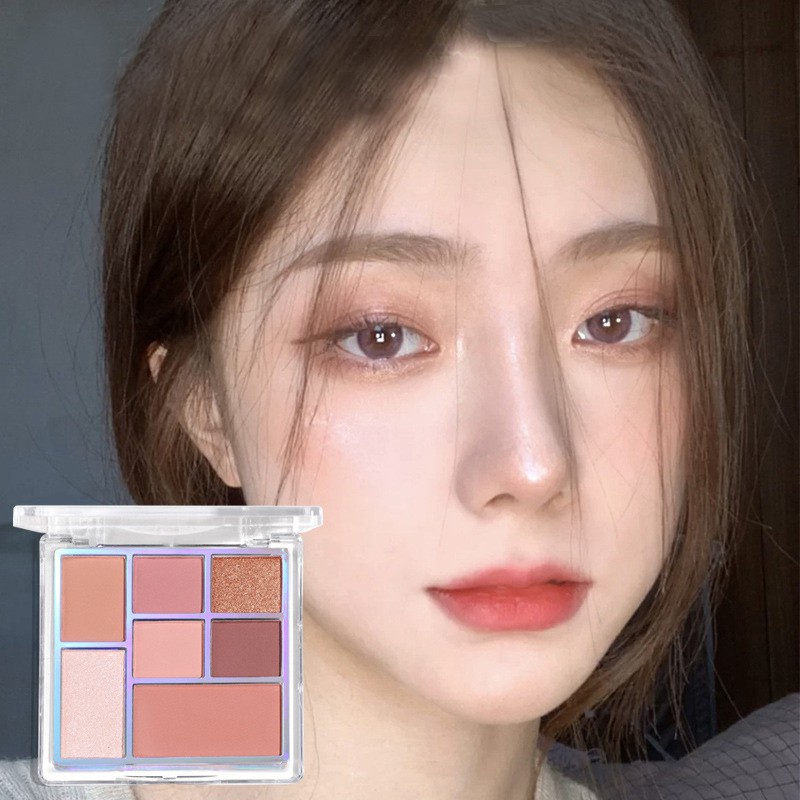 Bảng phấn mắt 4 tone màu lì/nhũ ngọc trai phong cách Hàn Quốc dành cho người mới bắt đầu | BigBuy360 - bigbuy360.vn
