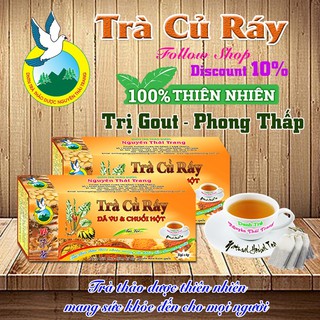 TRÀ CỦ RÁY CHÍNH HÃNG NGUYÊN THÁI TRANG HỖ TRỢ GÚT VÀ PHONG THẤP 30 GÓI TÚI LỌC