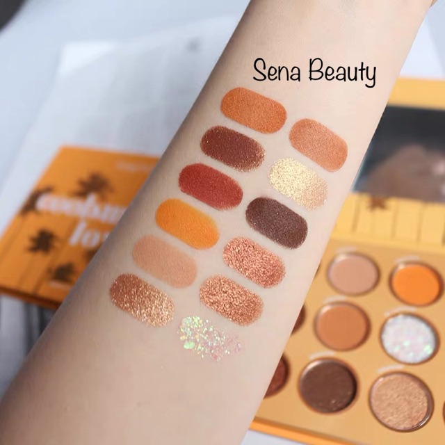 Bảng phấn mắt nhũ12 Ô Cool Summer Love GlamColour Sena Beauty | BigBuy360 - bigbuy360.vn