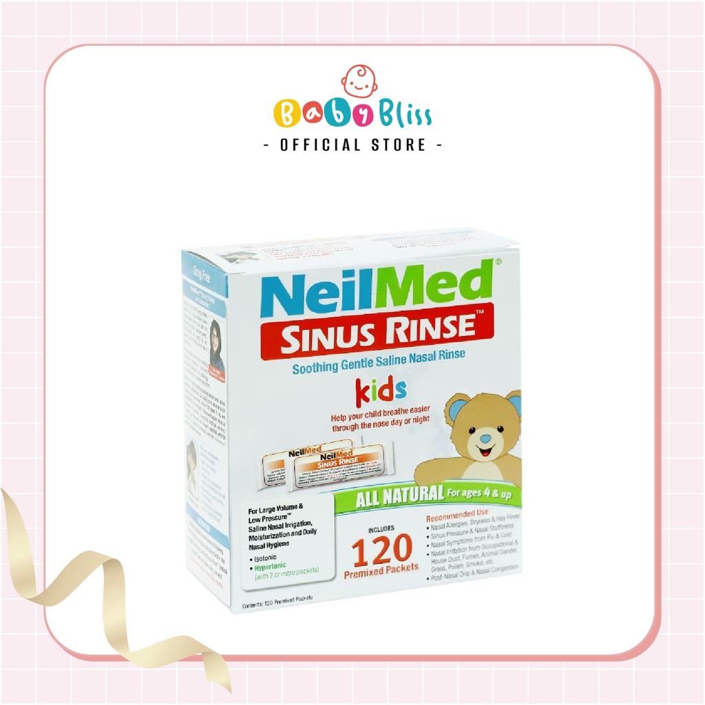 Set bình rửa mũi cho bé Neil Med