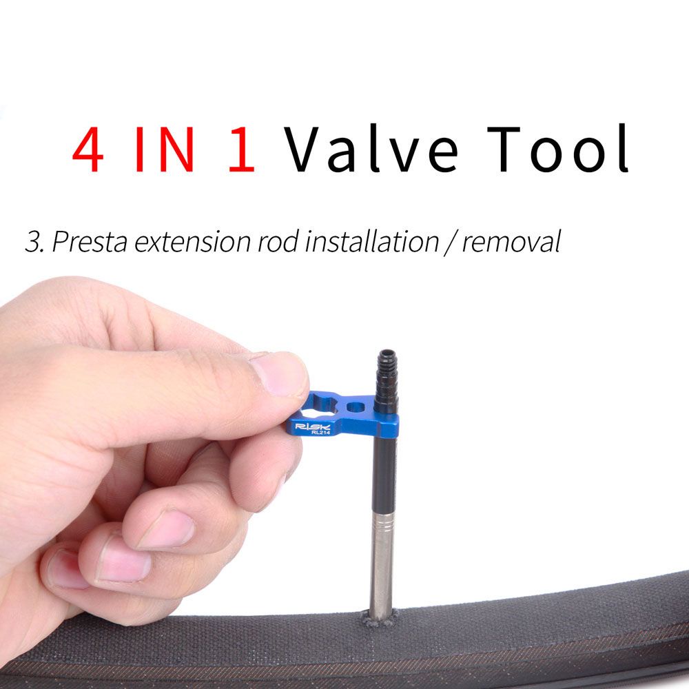 Dụng cụ tháo lõi van bằng hợp kim nhôm hai đầu đa năng tiện dụng cho xe đạp leo núi