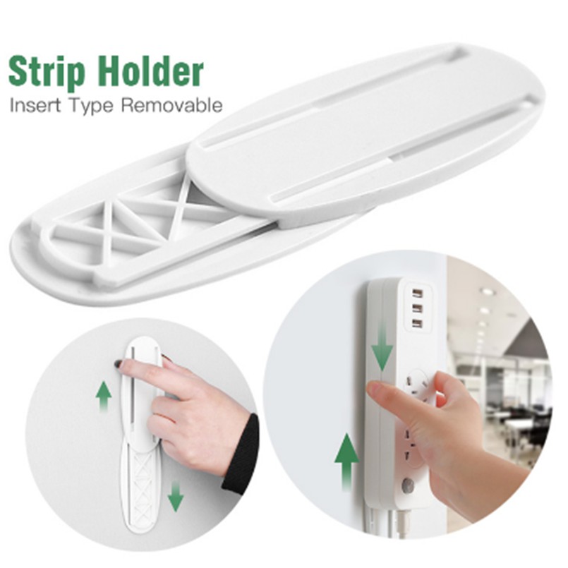 Giá đỡ ổ cắm điện gắn tường không cần khoan lỗ tiện dụng