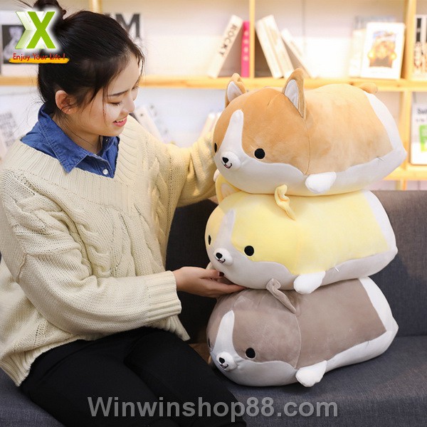 Thú nhồi bông hình chó Corgi đáng yêu TNB234 mềm mại và đáng yêu - Winz.vn