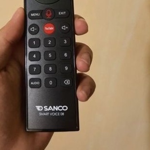 Remote Sanco Voice - Điều Khiển Tivi Giọng Nói Sanco - Hàng Chính Hãng Fullbox 100% + Tặng Kèm Pin AA
