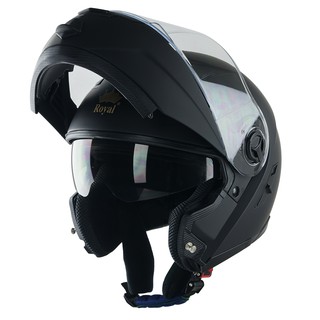 Mũ bảo hiểm fullface Royal M08 lật cằm đen nhám