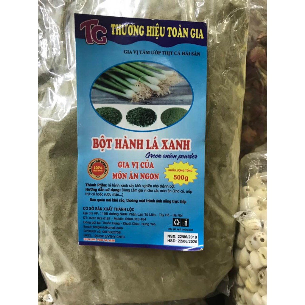 250g Bột hành lá xanh nguyên chất