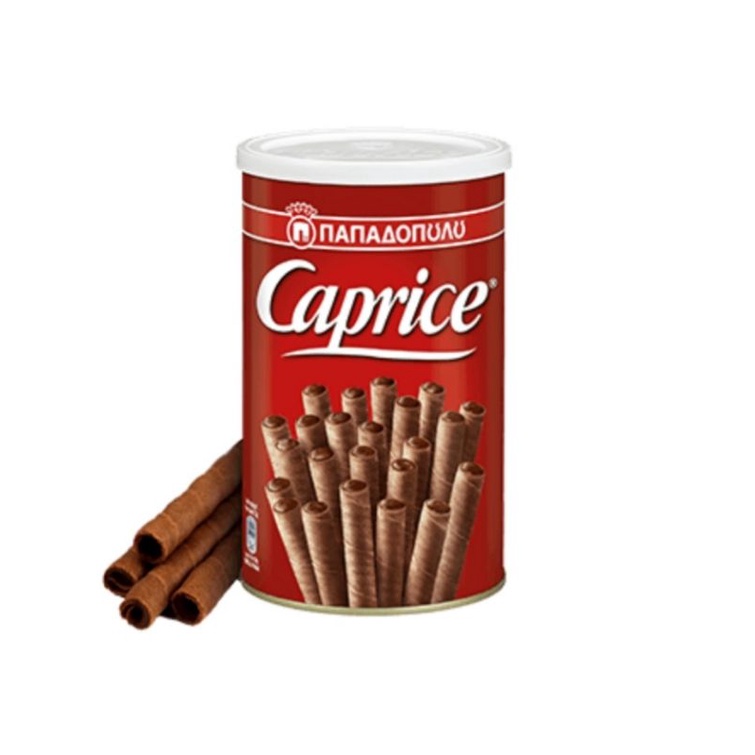 Bánh quế nhân kem ca cao và hạt phỉ Caprice Papadopoulos 115g