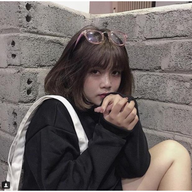 Áo SWEATER Trơn ĐEN UNISEX | BigBuy360 - bigbuy360.vn