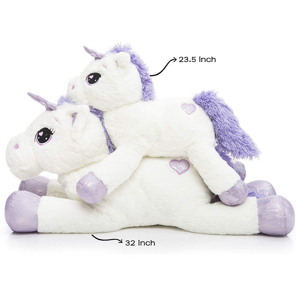 AIXINI 30-80cm Unicorn Stuffed Toy Plush Toy Gaint, 30-80cm Cute Soft Unicorn Plush Stuffed Animal Toy Doll, Gift for Kids Babies Birthday Party Home Décor