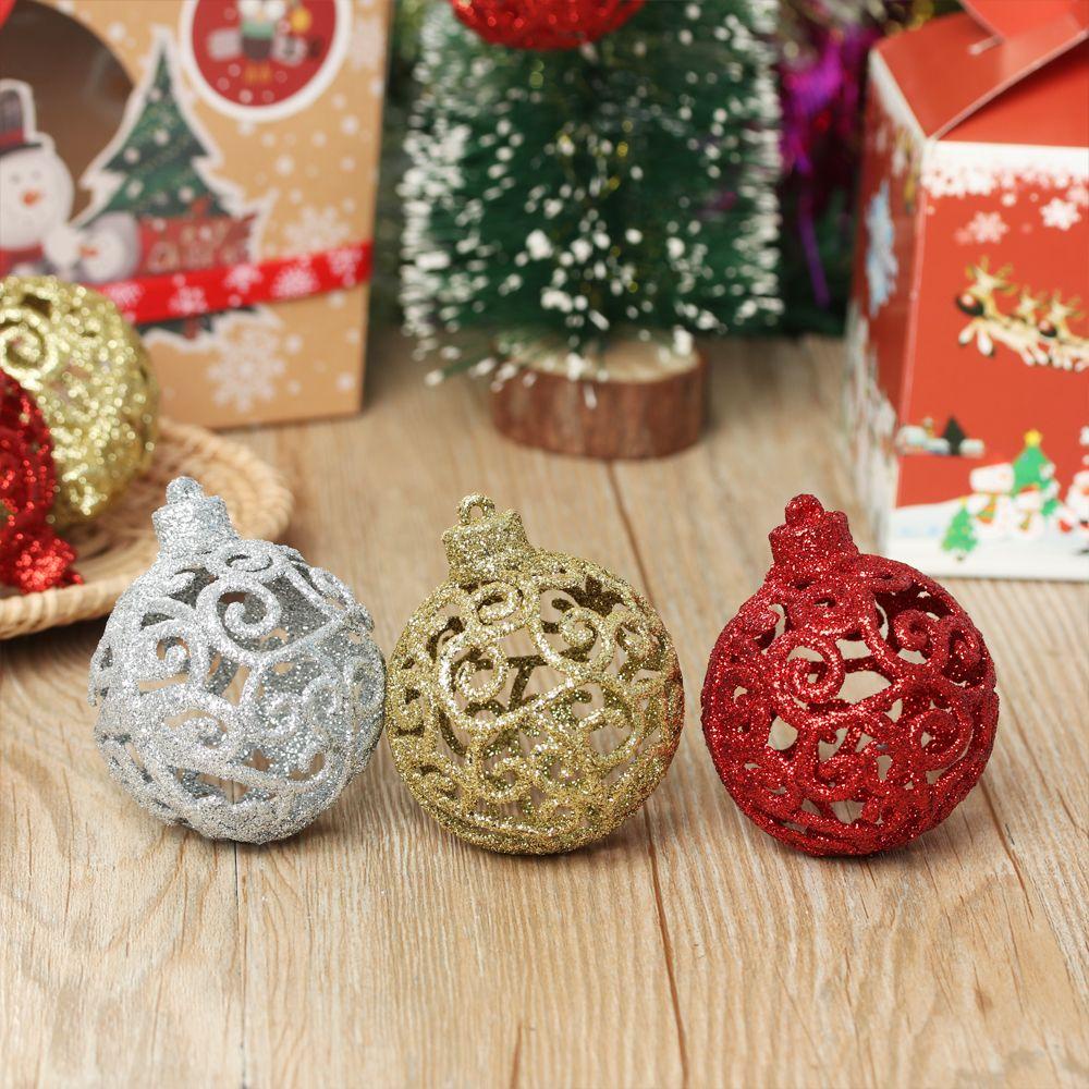 Set 6 Trái Châu Trang Trí Cây Thông Noel