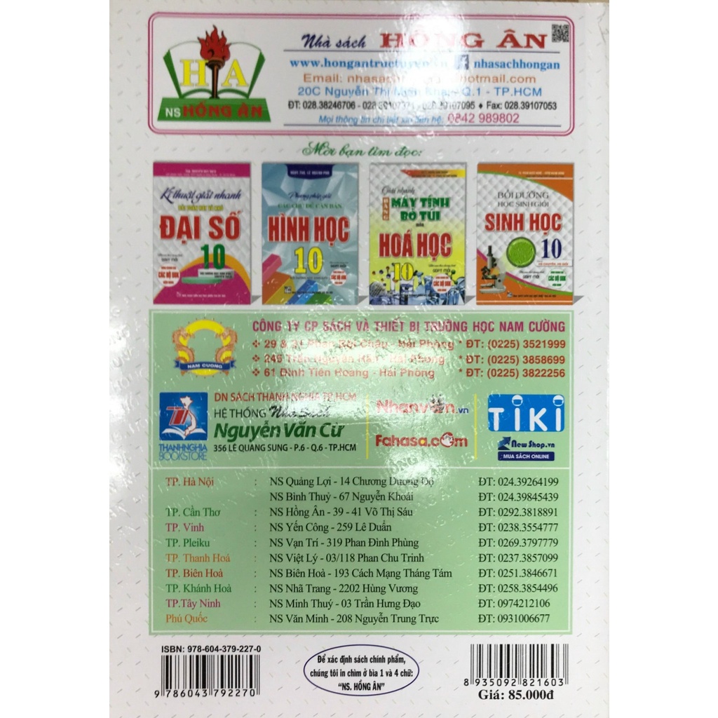 Sách - Kĩ Năng Giải Nhanh Bài Tập Hóa Học Lớp 10 (Dùng Chung Cho Các Bộ SGK Hiện Hành)