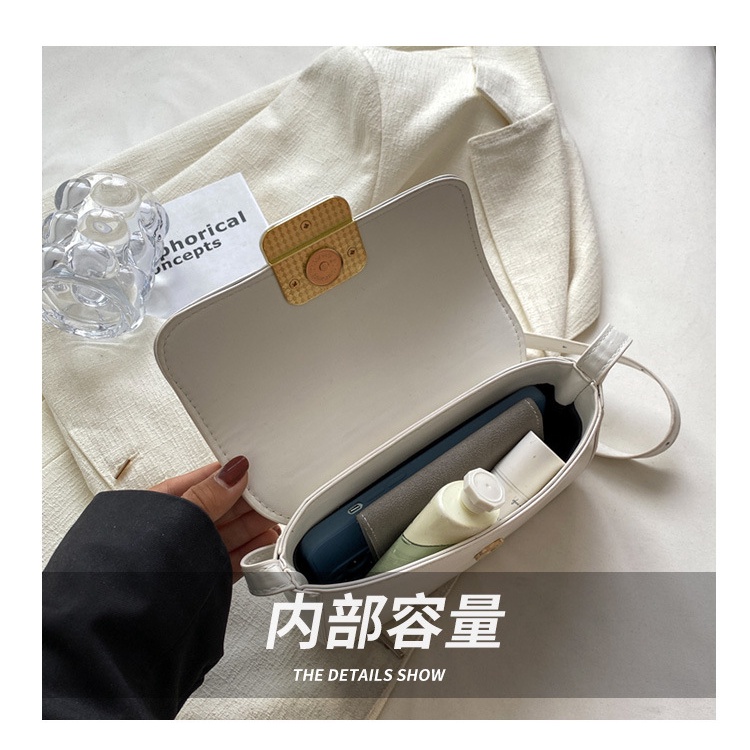 Túi Đeo JASMIN NOIR Chéo Bằng Da PU Có Khóa Cho Nữ