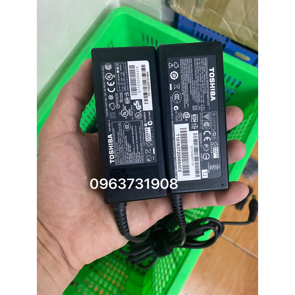 Sạc Pin Laptop Toshiba 19V 3.42A chính hãng Toshiba