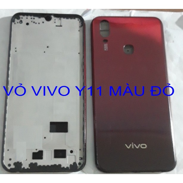 VỎ VIVO Y11 MÀU ĐỎ