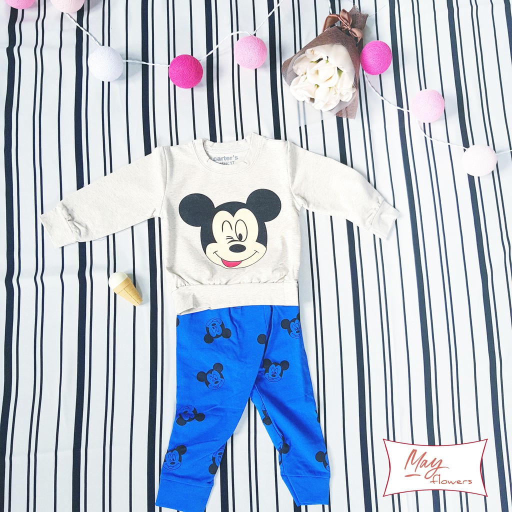 Bộ cotton da cá vnxk cho bé trai