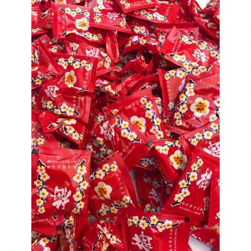 Set 5 gói ô mai xí muội hoa đào tuổi thơ