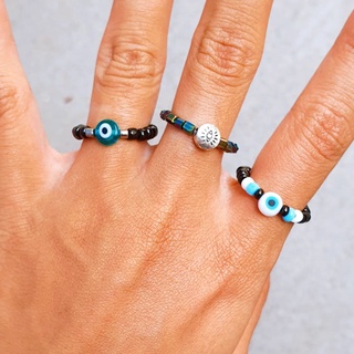 Nhẫn evil eye thiết kế freesize | handmade | vale.somethingboho