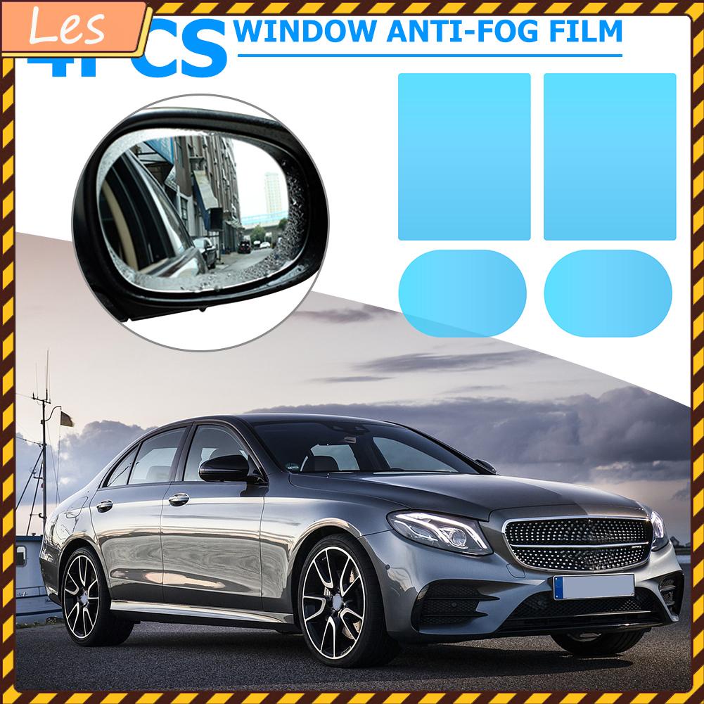 Set 4/ 8 miếng dán gương cửa sổ xe hơi nano chống bám hơi nước và nước mưa bảo vệ tiện lợi