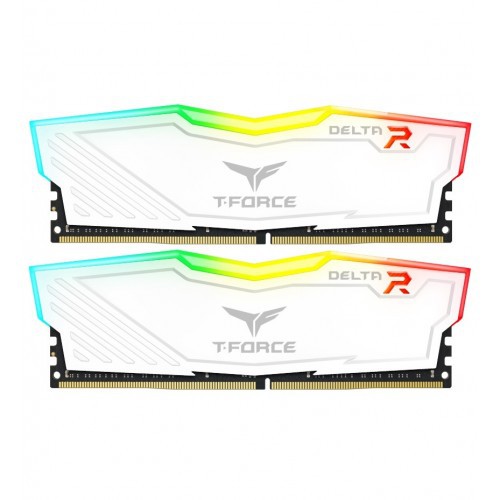 Ram Máy Tính TEAM T-Force Delta RGB DDR4 8GB-16GB Bus 3200Mhz White/Black