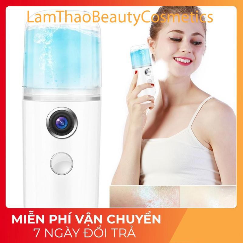 [FreeShip] Máy Phun Sương Xông Hơi Mặt NaNo Mini Cầm Tay Hỗ Trợ Cấp Nước Tối Đa