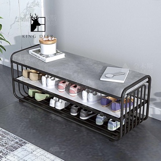 Ghế đi giày thông minh, ghế ngồi chờ 2 tầng decod trang trí
