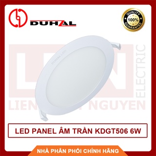 DUHAL , Bảo hành 12 tháng, LED Panel âm trần KDGT506 6W siêu bền, siêu sáng, Hàng đẹp tiêu chuẩn - Chất lượng cao