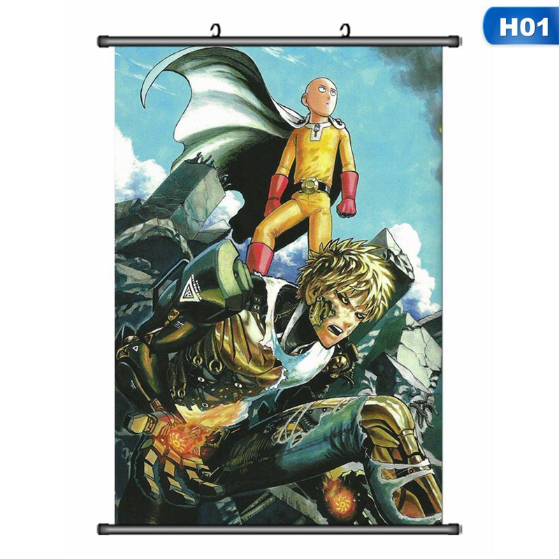 Tranh Treo Poster Hoạt Hình Anime Nhật Bản One Punch Man Saitama