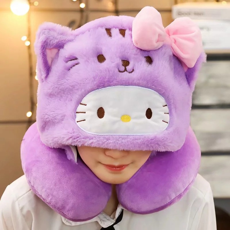 Kaws BFF Pom Pom Purin kitty melody Dễ Thương Hình Chữ U Có Mũ Trùm Đầu Du Lịch Ngủ Trưa