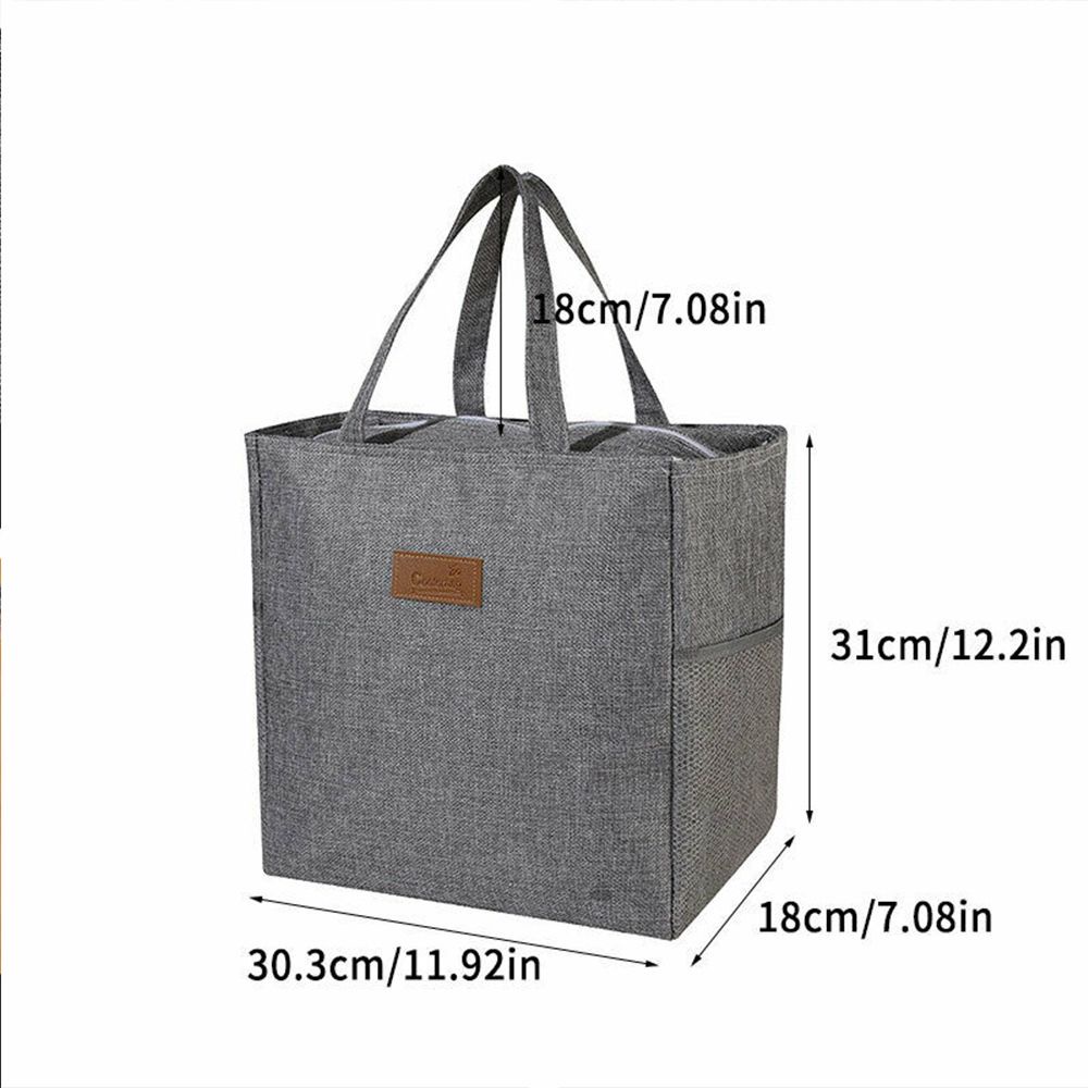 Túi đựng hộp cơm trưa giữ nhiệt cỡ lớn nhiều màu tùy chọn tiện dụng mang theo du lịch cắm trại