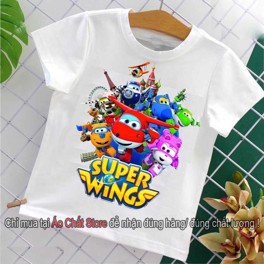 (VIDEO) Áo thun hoạt hình trẻ em đội bay siêu đẳng Super Wings SW02 | Áo Chất Store