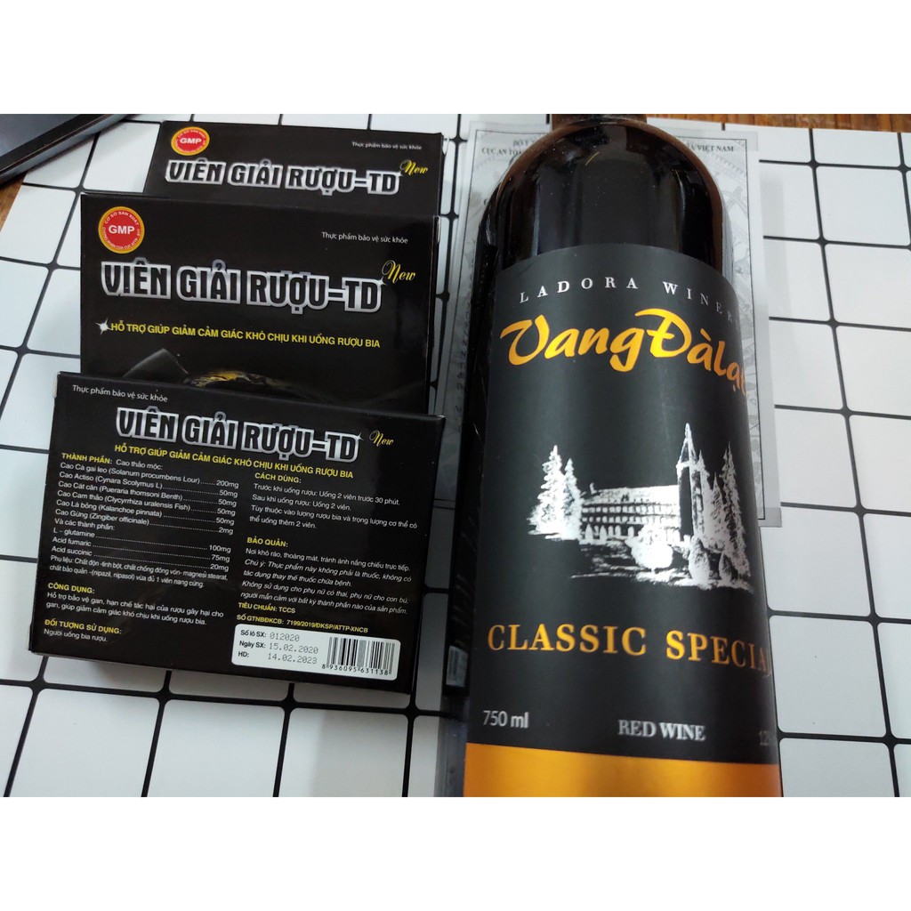 Viên giải rượu TD - hộp 4 viên | BigBuy360 - bigbuy360.vn