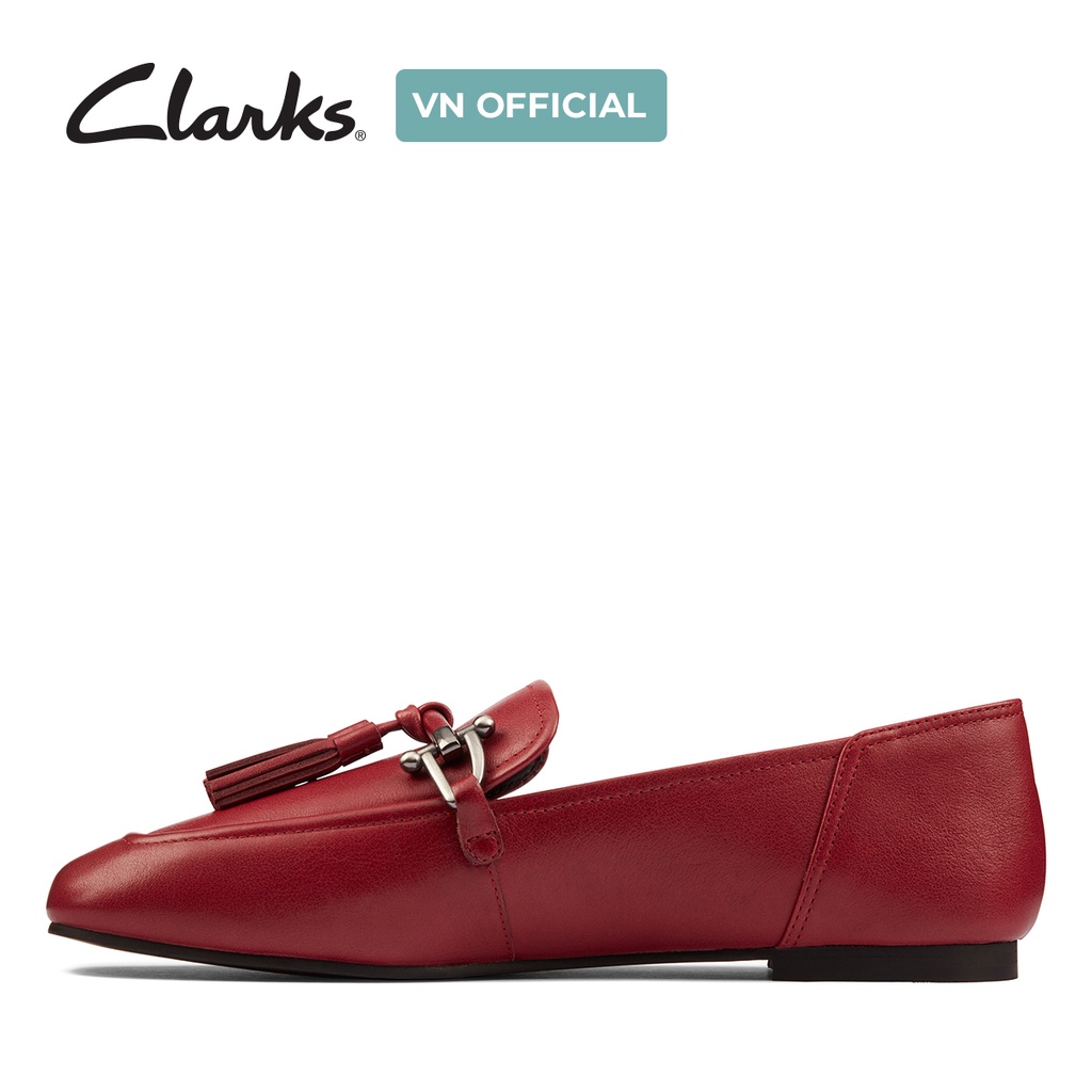 Giày Lười Nữ CLARKS Pure2 Tassel Màu Wine