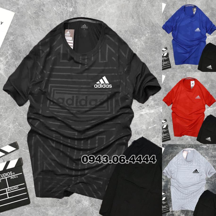 Bộ Thể Thao Nam Vân Nổi 3D 2021, Bộ Quần Áo Thể Thao Nam Adidas xịn * ་