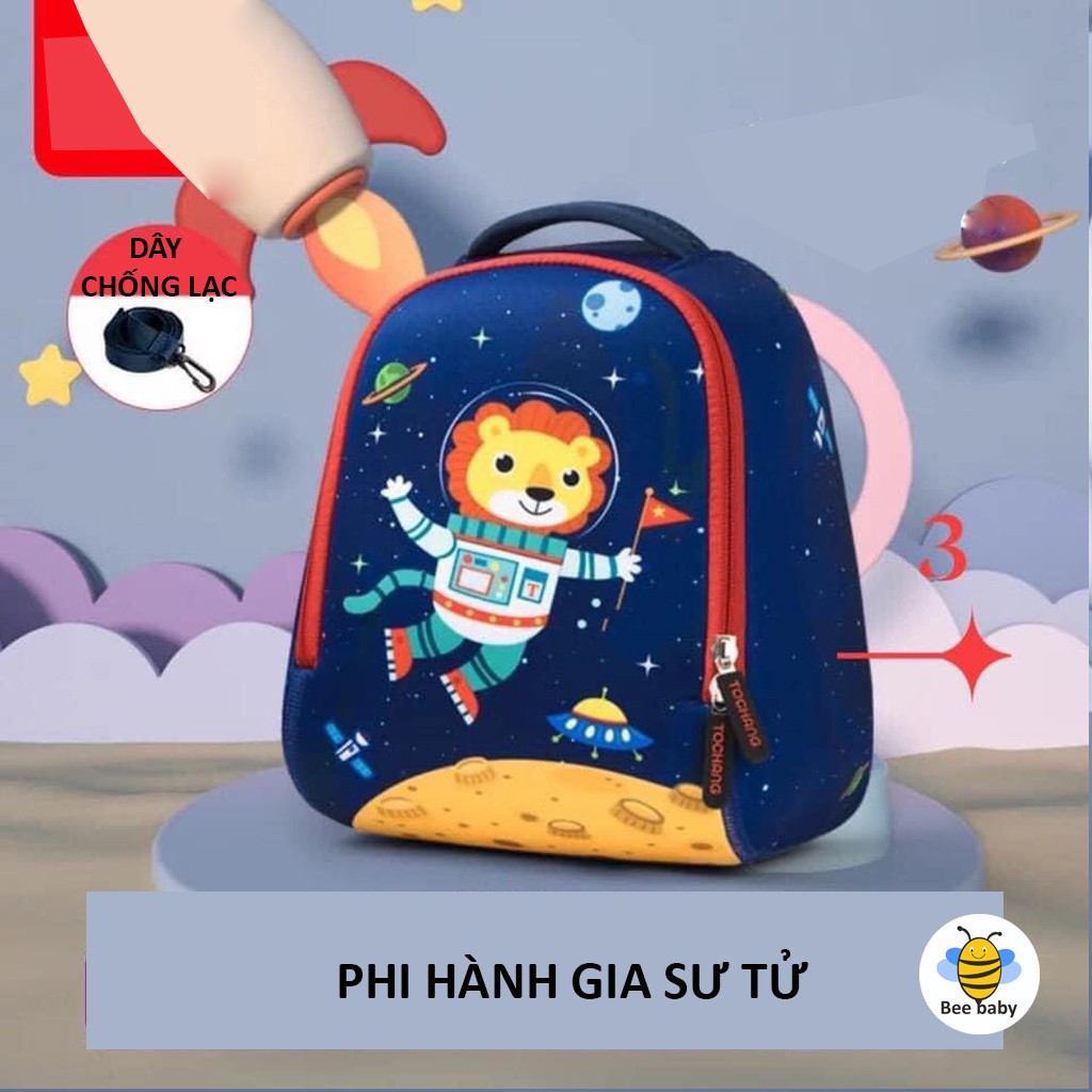 Balo đi học cho bé mầm non GELU KIDS chất liệu vải xốp siêu nhẹ, có dây chống lạc - BL001