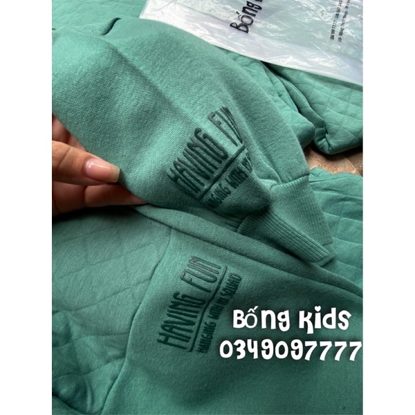 Bộ Trần Trám Bé Trai Xanh Lục HaM