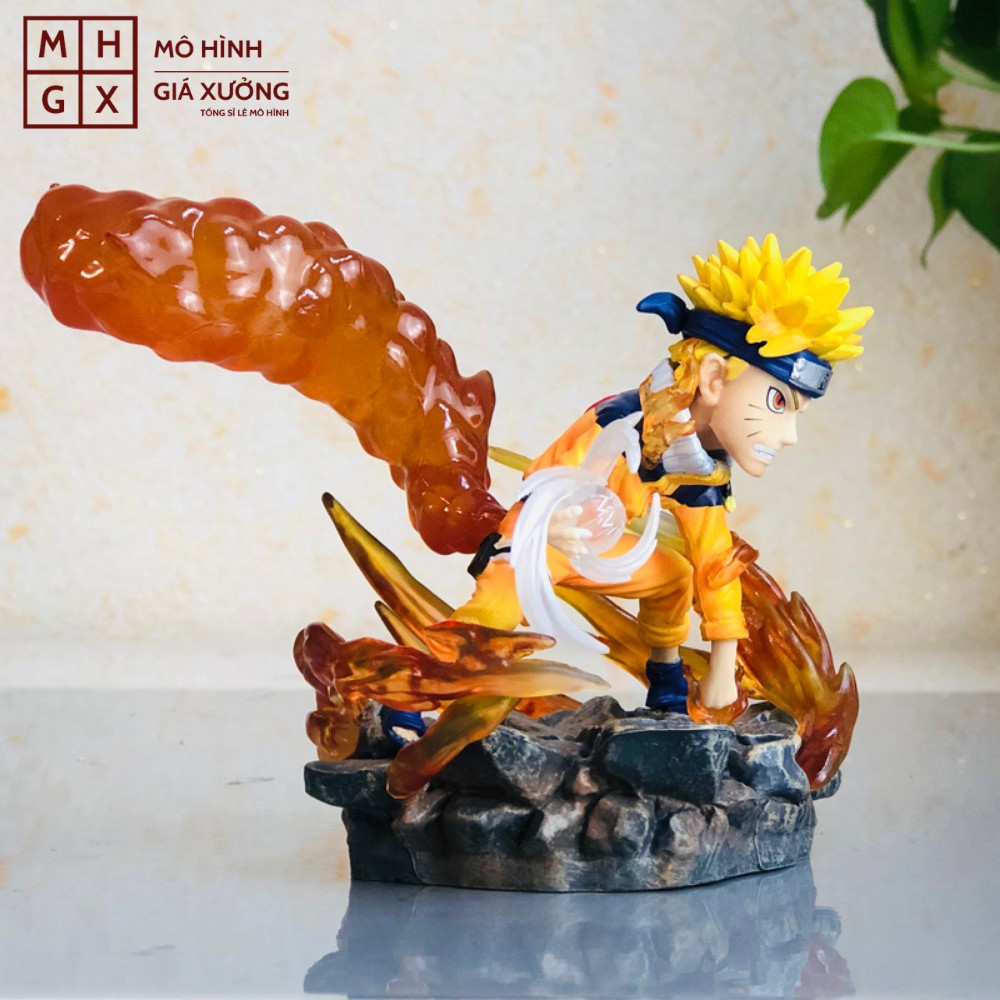 Mô hình Naruto nhất vỹ đang sử dụng rasengan siêu đẹp hàng cực nét cao 9 cm hokage làng lá  jinchuriki cửu vĩ  figue mô