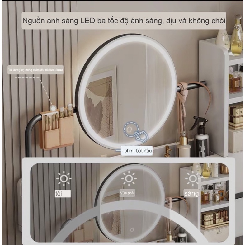 Bàn trang điểm phong cách bắc âu sang chảnh hiện đại