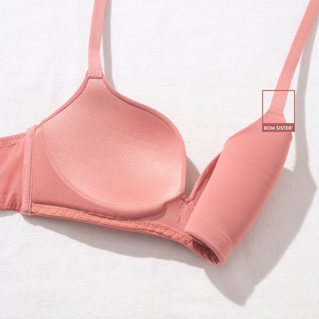 [Mã FARSBRBOM1 giảm 10% đơn 99K] Áo lót mút mỏng thun lạnh không gọng màu trơn nâng ngực tự nhiên BOM SISTER A3566 | BigBuy360 - bigbuy360.vn
