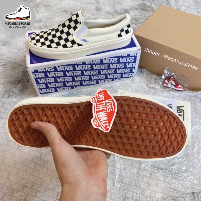 Giày Vans vault caro lười hàng 1:1  chất lượng [ full box + free ship ]