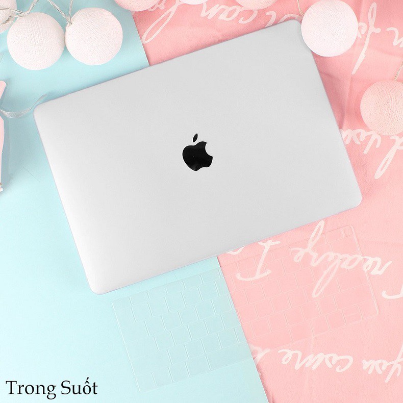 COMBO Ốp + Phủ phím cho Macbook cùng màu (Tặng Kèm Nút Chống Bụi + Bộ kẹp chống gãy sạc) | BigBuy360 - bigbuy360.vn