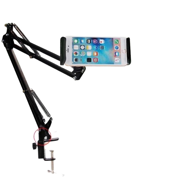 Giá đỡ điện thoại, iPad xem phim kẹp đầu giường, kẹp bàn - Loại 1