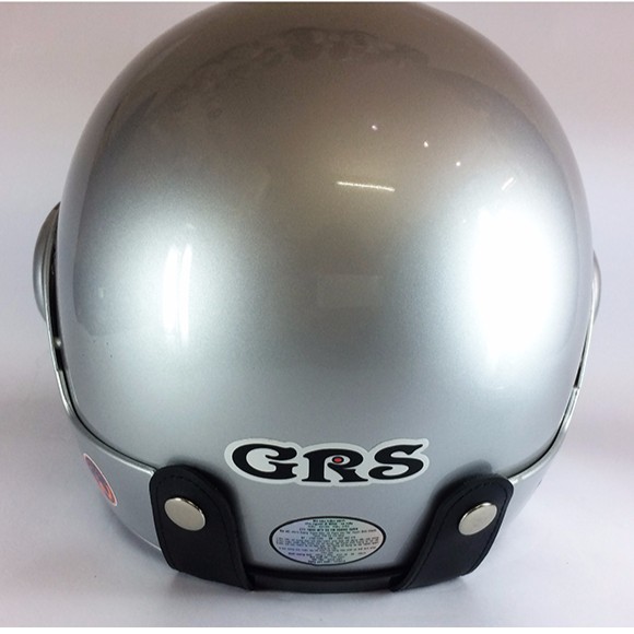 Mũ bảo hiểm GRS A318K (Bạc bóng line trắng)