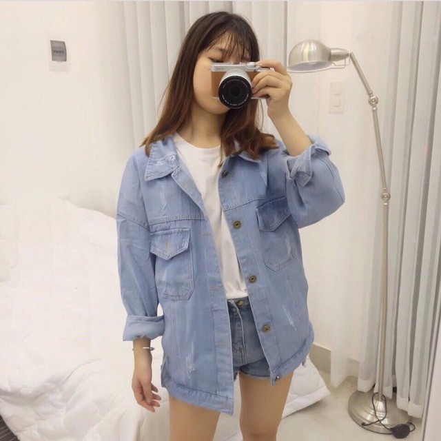 ÁO KHOÁC JEAN FOME RỘNG ( NAM NỮ ) 1912