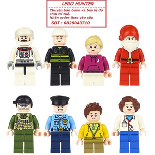 Lego city Minifigures combo 8 nhân vật dân thường