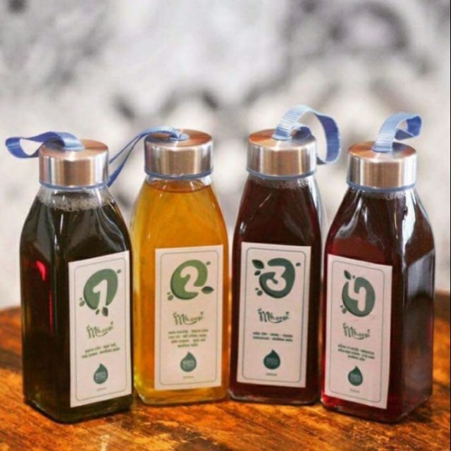 Chai vuông 350ml - có dây
