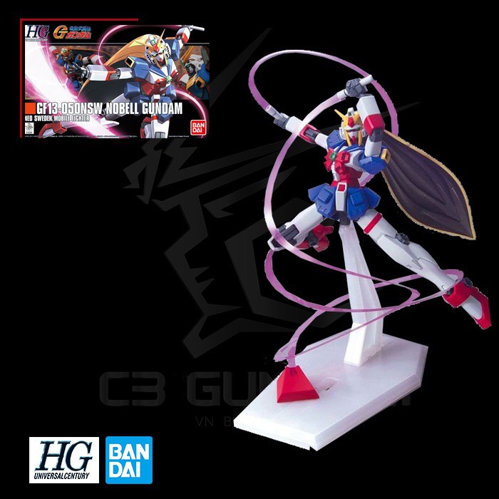 [BANDAI] MÔ HÌNH LẮP RÁP GUNDAM HG 119 1/144 GF13-050NSW NOBELL GUNDAM HGUC GUNPLA CHÍNH HÃNG NHẬT B