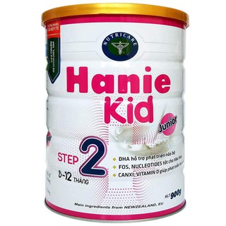 Sữa bột Nutricare Hanie Kid 2 900g date 2022