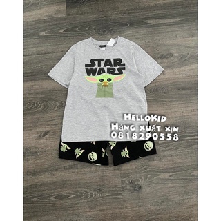 B149 - Bộ thun cotton Starwar cho bé