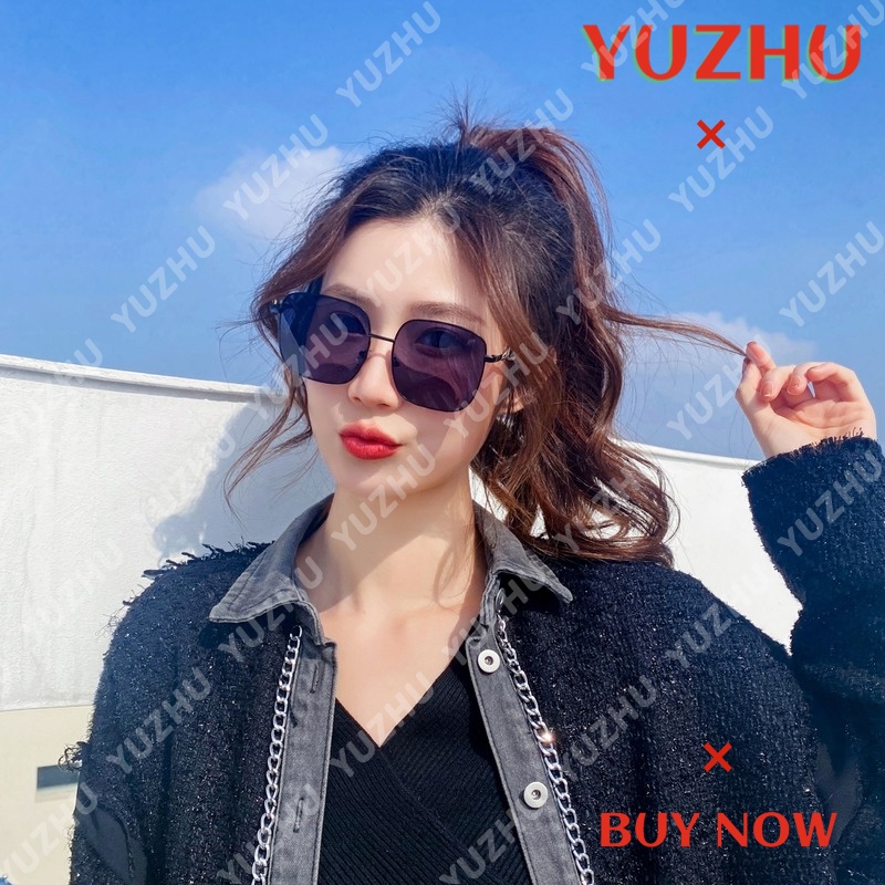 Kính Mát Gọng Vuông Bằng Kim Loại Thời Trang Cho Nữ